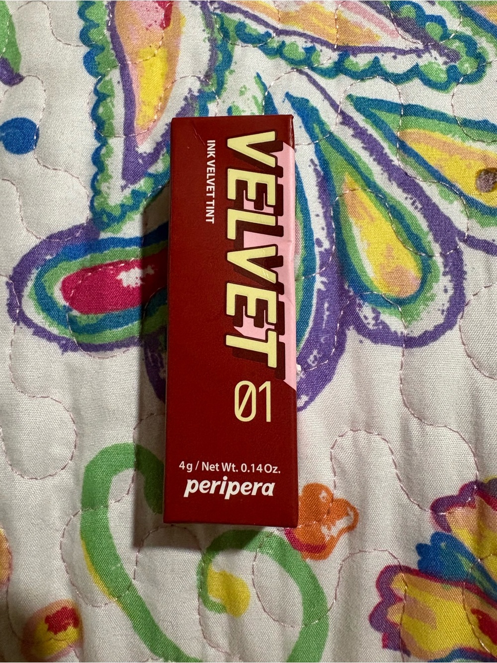 Velvet Lip Tint 01 by Velvet — Deep Red Shade